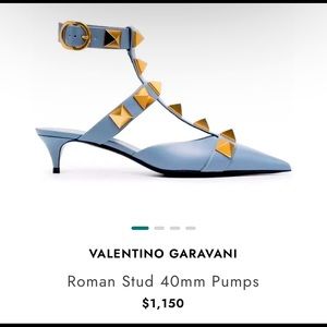 Valentino Garavani Roman Stud 40MM Caged Kitten Heel